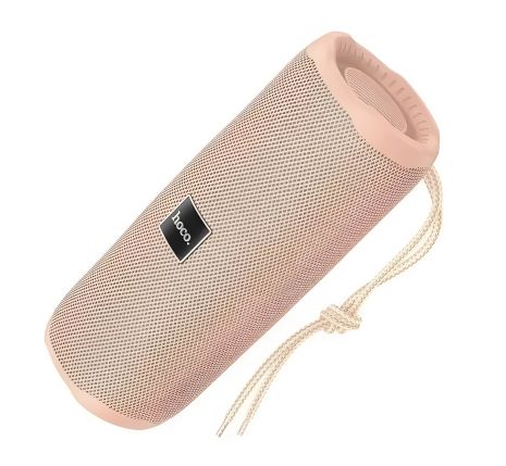 Бездротова колонка Hoco HC16, IPX4, BT5.3, AUX, FM, USB, TF, 5Wx2, 1200mAh, 3 години, рожева