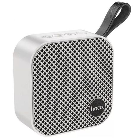 Бездротова колонка Hoco HC22, BT5.2, AUX, TF, USB, FM, 4h, біла