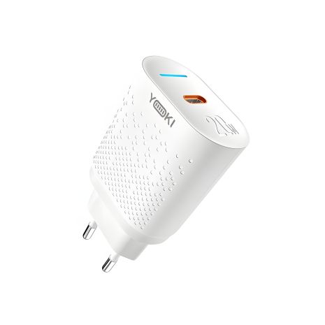 Yoki Led Series мережевий зарядний пристрій YK-20PD 20W білий