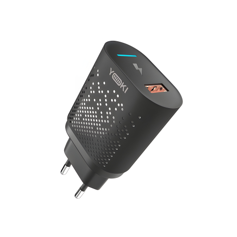 Сетевое устройство Yoki Series Led YK-QC 3.0 18W Зарядное Черный
