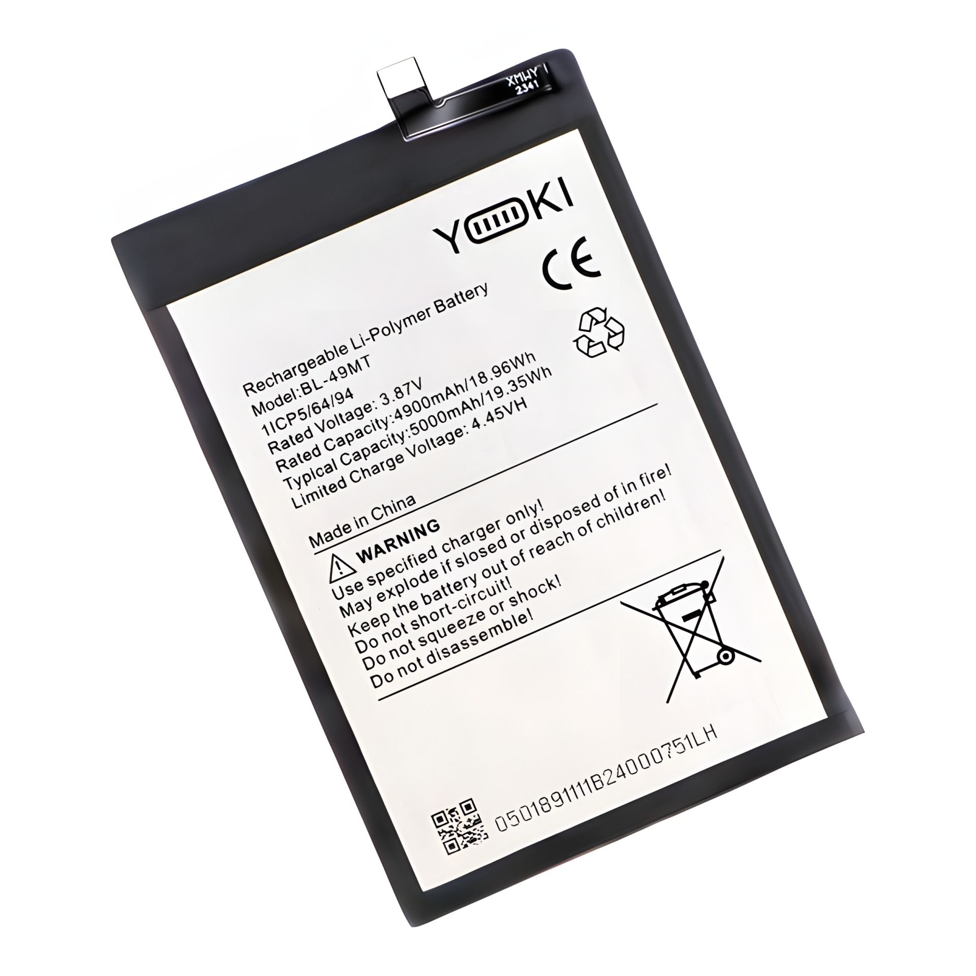 Акумулятор Yoki Tecno BL-49MT для Pop 4 Pro, Pop 5, Spark 7 Go, Spark 8C, Spark 9 Pro Акумулятор Yoki Tecno BL-49MT для Pop 4 Pro, Pop 5, Spark 7 Go, Spark 8C, Spark 9 Pro