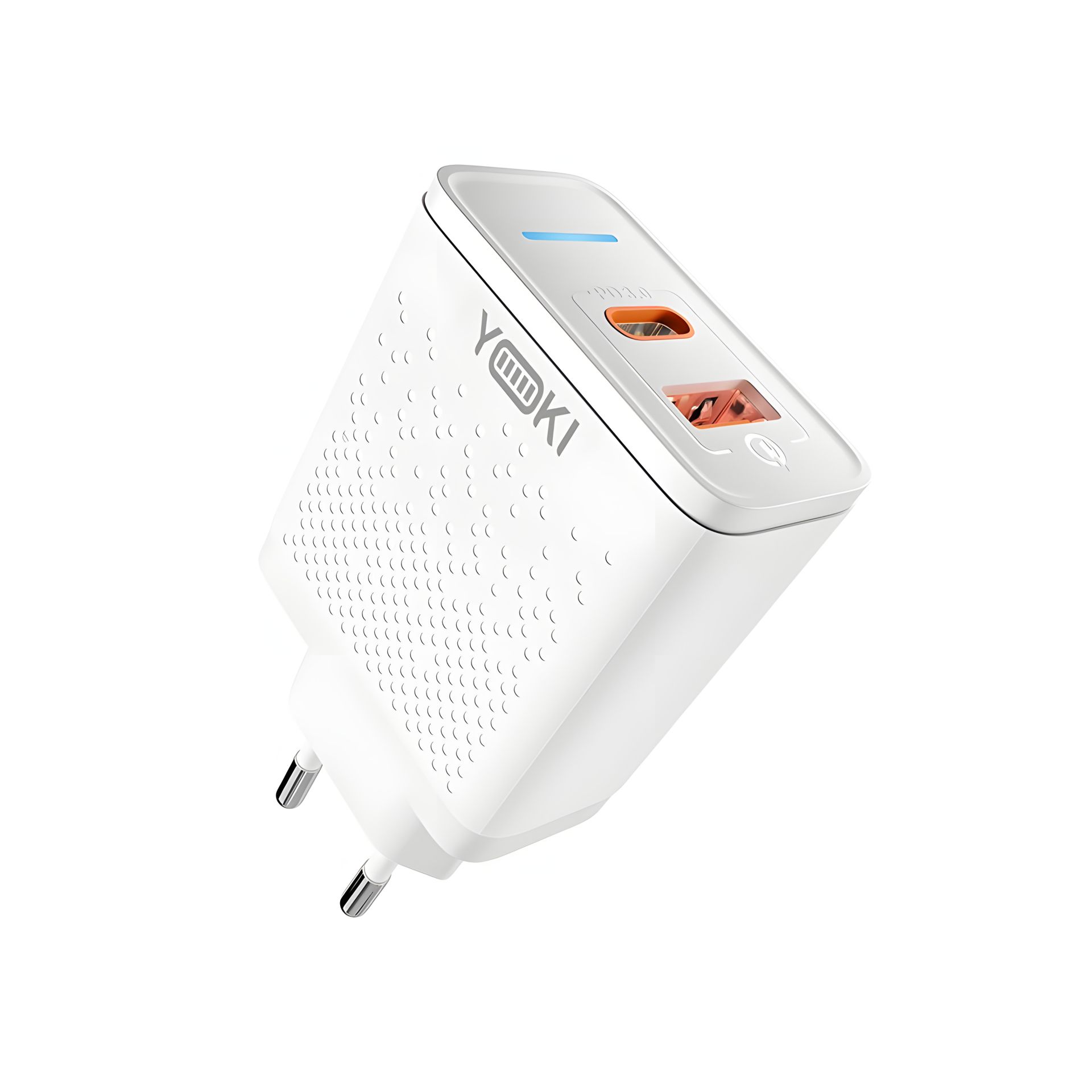 Зарядное устройство Yoki Series Led Сетевое YK-33PD+QC 33W Белый Зарядное устройство Yoki Series Led Сетевое YK-33PD+QC 33W Белый