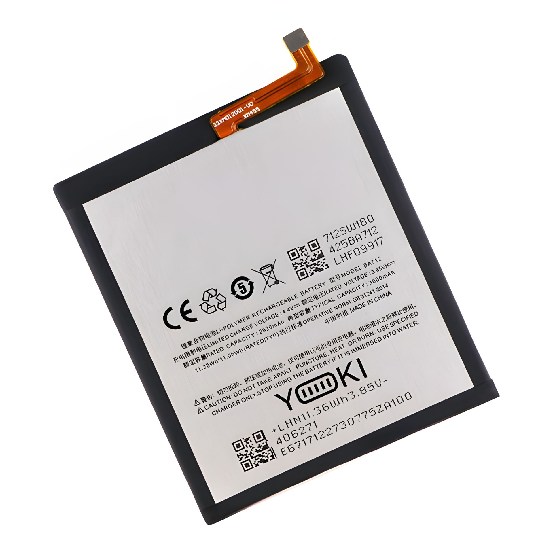 Yoki Акумулятор для Meizu M6s / BA712 Yoki Акумулятор для Meizu M6s / BA712