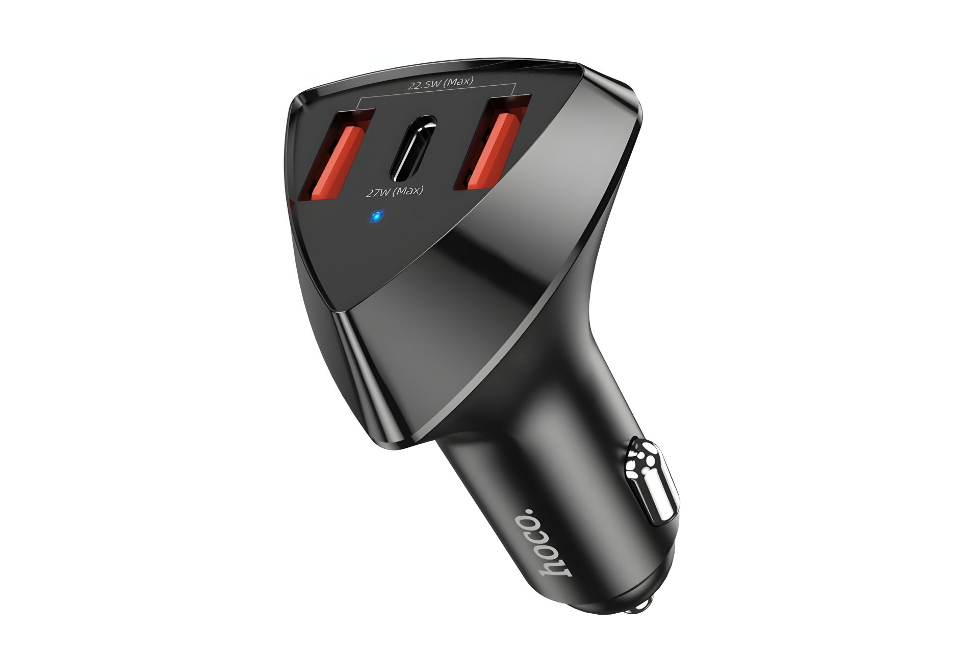 Автомобильное зарядное устройство Hoco DZ10 2 USB / Type-C PD 27W QC черное Автомобильное зарядное устройство Hoco DZ10 2 USB / Type-C PD 27W QC черное