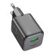 Мережевий зарядний пристрій Hoco |N41 20W, 3A, USB/Type-C, PD, QC| black