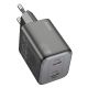 Зарядний пристрій Hoco N42 з мережею | 2 Type-C, 45W PD QC, чорний