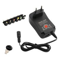 Універсальний блок живлення/адаптер AC-DC 30W | 3V – 12V, 2.5A, USB 5Vx2.1A | вибір напруги та комплект перехідників чорний Універсальний блок живлення/адаптер AC-DC 30W | 3V – 12V, 2.5A, USB 5Vx2.1A | вибір напруги та комплект перехідників чорний