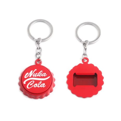 Брелок для ключів у вигляді кришки пляшки Nuka Cola, відкривачка для пляшок Брелок для ключів у вигляді кришки пляшки Nuka Cola, відкривачка для пляшок