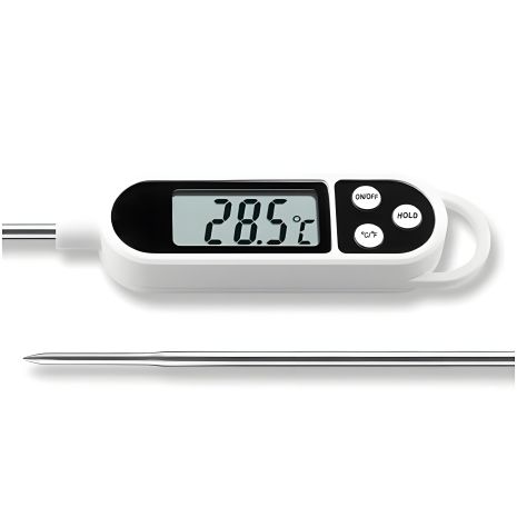 Цифровой термометр для еды с щупом TP300 white -50 - +300 градусов