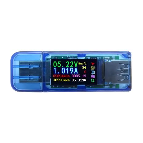 AT34 USB Charger Doctor Multifunctional with LCD (USB 3.0, 30V, 4A)