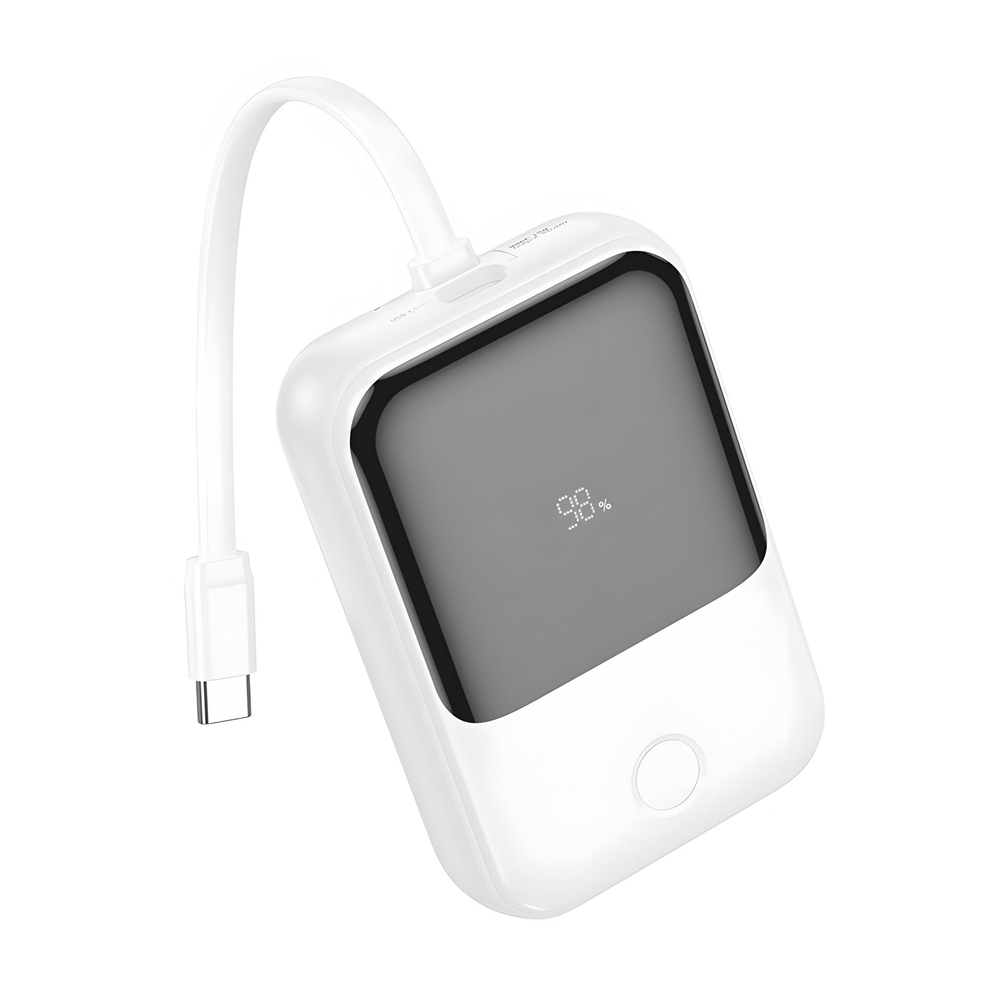 Hoco Power Bank Q33 10000mAh PD20W with Type-C Cable White Hoco Power Bank Q33 10000mAh PD20W with Type-C Cable White