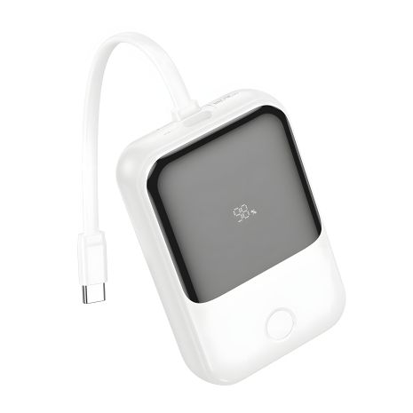 Hoco Q33 10000mAh PD20W Повербанк + кабель Type-C білий