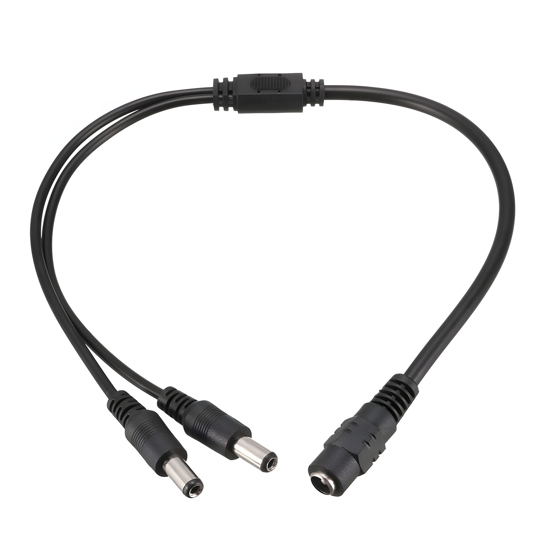 Переходник DC 5.5x2.1 гнездо на 2 DC 5.5x2.1 штекера, черный, 0.4m Переходник DC 5.5x2.1 гнездо на 2 DC 5.5x2.1 штекера, черный, 0.4m