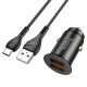 Зарядний Авто-пристрій Hoco NZ1 36W QC3.0 Type C, чорний