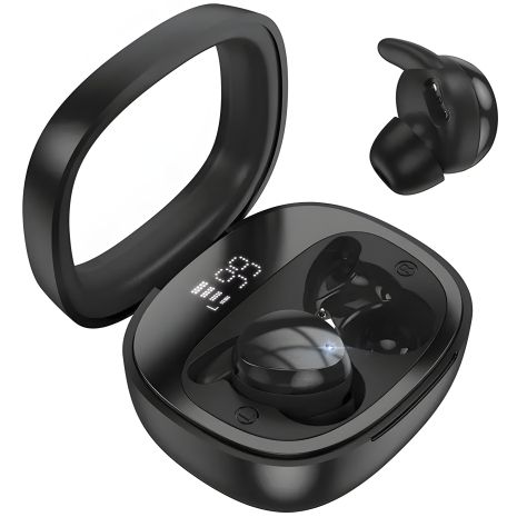 Беспроводные наушники для сна HOCO EW65 Shadow true wireless sleep BT headset |BT5.3, 30/500mAh, 4ч| черные