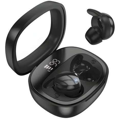 HOCO EW65 Shadow true wireless sleep BT headset | BT5.3, 30/500mAh, 4h | black earbuds HOCO EW65 Shadow true wireless sleep BT headset | BT5.3, 30/500mAh, 4h | black earbuds