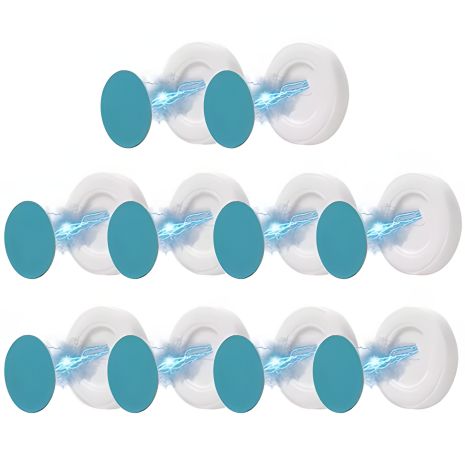 Universal Magnetic Mount (10 pcs), Plastic, Magnet, Metal, White