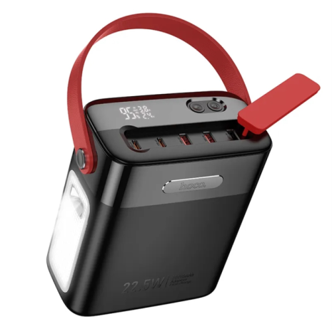 Повербанк Hoco J143 80000mAh, 2 Type-C, 3 USB-A, QC, FCP, AFC, SCP 22.5W + PD 20W black Повербанк Hoco J143 80000mAh, 2 Type-C, 3 USB-A, QC, FCP, AFC, SCP 22.5W + PD 20W black