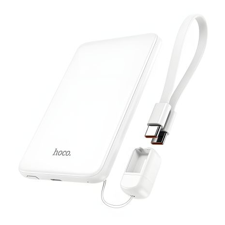 Повербанк Hoco J140 белый 5000mAh PD 20W с кабелем Type-C