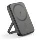 XO PR242 Повербанк PD20W Magnetic wireless 15W Type-C U-shaped holder 5000mAh чорний
