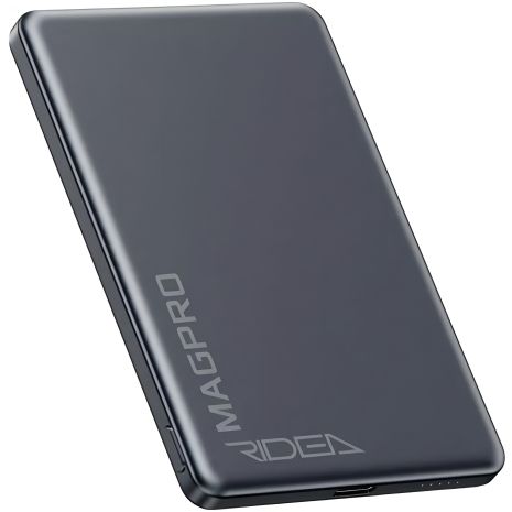 Повербанк Ridea MAGPRO RP-M5 20W QC/PD, 15W QI magnetic 5000mAh (Сірий)