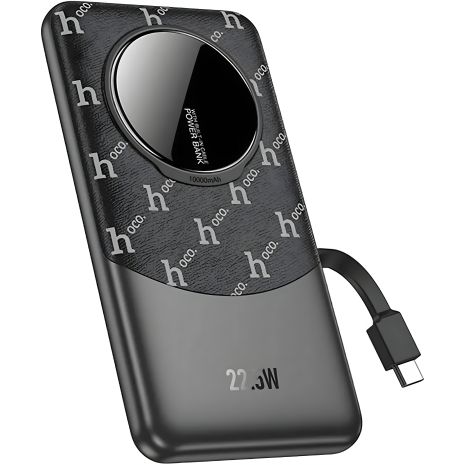 Повербанк Hoco Q29 Nobility 22.5W+PD20W з cable(Type-C) 10000mAh Чорний