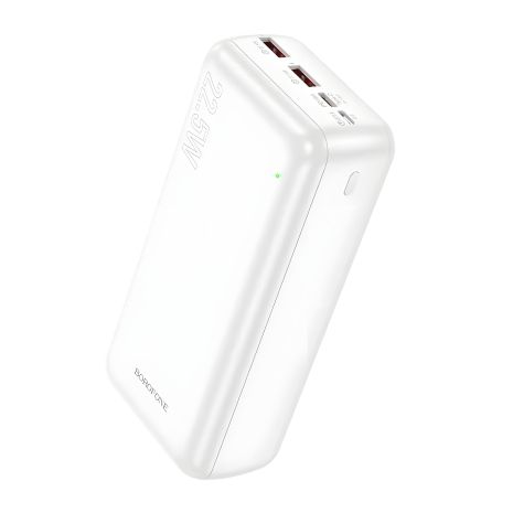 Borofone BJ38B Power Bank PD20W+22.5W 30000mAh White