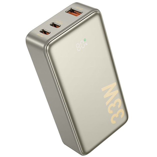 Повербанк Hoco Q27 Jewel 33W 10000mAh Титанове золото Повербанк Hoco Q27 Jewel 33W 10000mAh Титанове золото