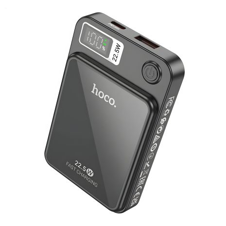 Hoco DB40 River Magnetic Wireless Charging Power Bank 5000mAh Black