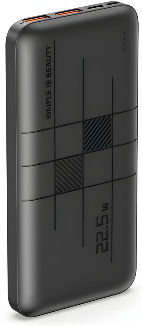 Повербанк Black XO PR187 Fast charge light display PD20W+QC22.5W 10000mAh