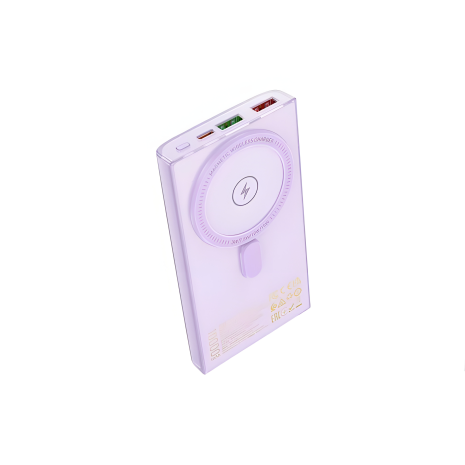 Hoco Q22 Taurus Magnetic PD20W+22.5W Power Bank with Digital Display 10000mAh Purple