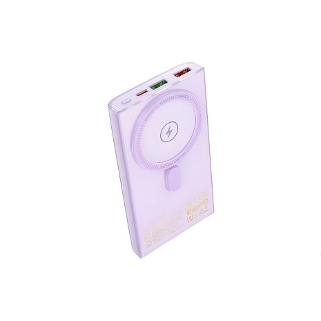 Повербанк Hoco Q22 Taurus 22.5W+PD20W magnetic fully compatible with digital display 10000mAh Purple