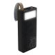 Повербанк black Ridea RP-D20L+ Phoenix20+ PD/QC 3.0 20W digital display + lamp 20000 mAh