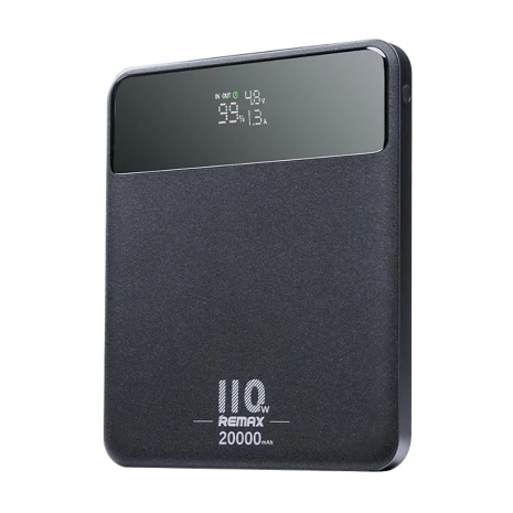 Повербанк Remax RPP-669 20000mAh 110W (65W + 40W) PD+QC + кабель Type-C 100W black Повербанк Remax RPP-669 20000mAh 110W (65W + 40W) PD+QC + кабель Type-C 100W black