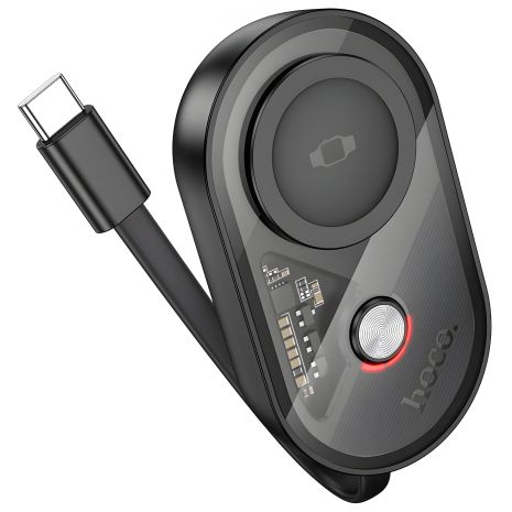 Повербанк HOCO J145 Whale з бездротовою зарядкою для iWatch 1200mAh чорний Повербанк HOCO J145 Whale з бездротовою зарядкою для iWatch 1200mAh чорний