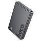 Повербанк HOCO Q34 magnetic fast charging with display, 10000mAh, 1Type-C, 20W, PD, QC, metal-grey