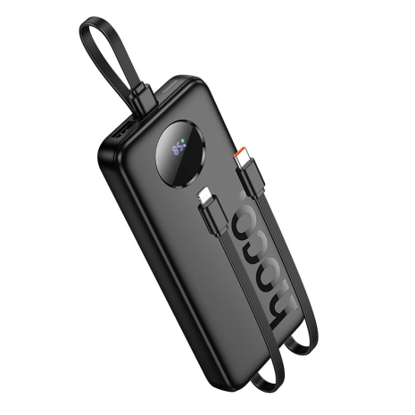 Повербанк HOCO J132 Sabio fully compatible with 3 cables 10000mAh |1USB/1Type-C, 22.5W/3A, PD/Q black