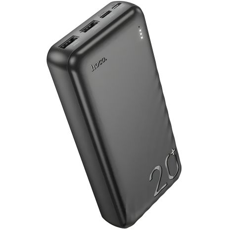 HOCO Повербанк J123A Element 20000mAh, 2USB, 1Type-C, 2A, black