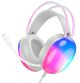 Навушники HOCO W109 Plus Rich USB 2m, LED, 7.1 канальні ігрові, Білі