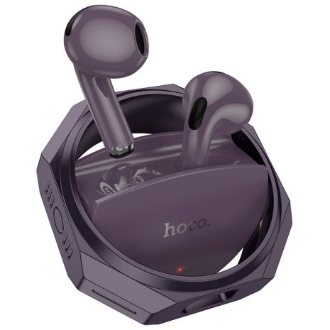 Навушники HOCO EW70 Glory true wireless BT headset, BT5.5, 35mAh, 300mAh, 6h, black-purple Навушники HOCO EW70 Glory true wireless BT headset, BT5.5, 35mAh, 300mAh, 6h, black-purple
