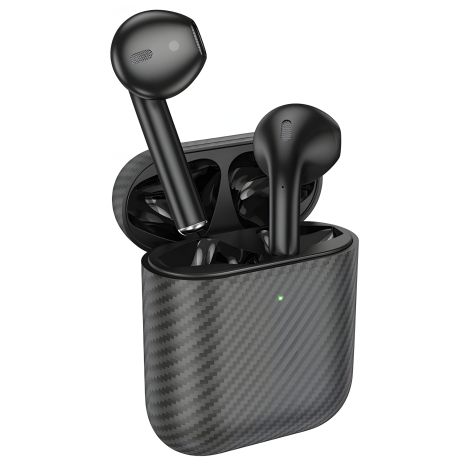 Стерео Гарнітура Hoco EW41 Plus, TWS, carbon, BT5.3, 35mAh, 350mAh, 6 годин, чорний Стерео Гарнітура Hoco EW41 Plus, TWS, carbon, BT5.3, 35mAh, 350mAh, 6 годин, чорний