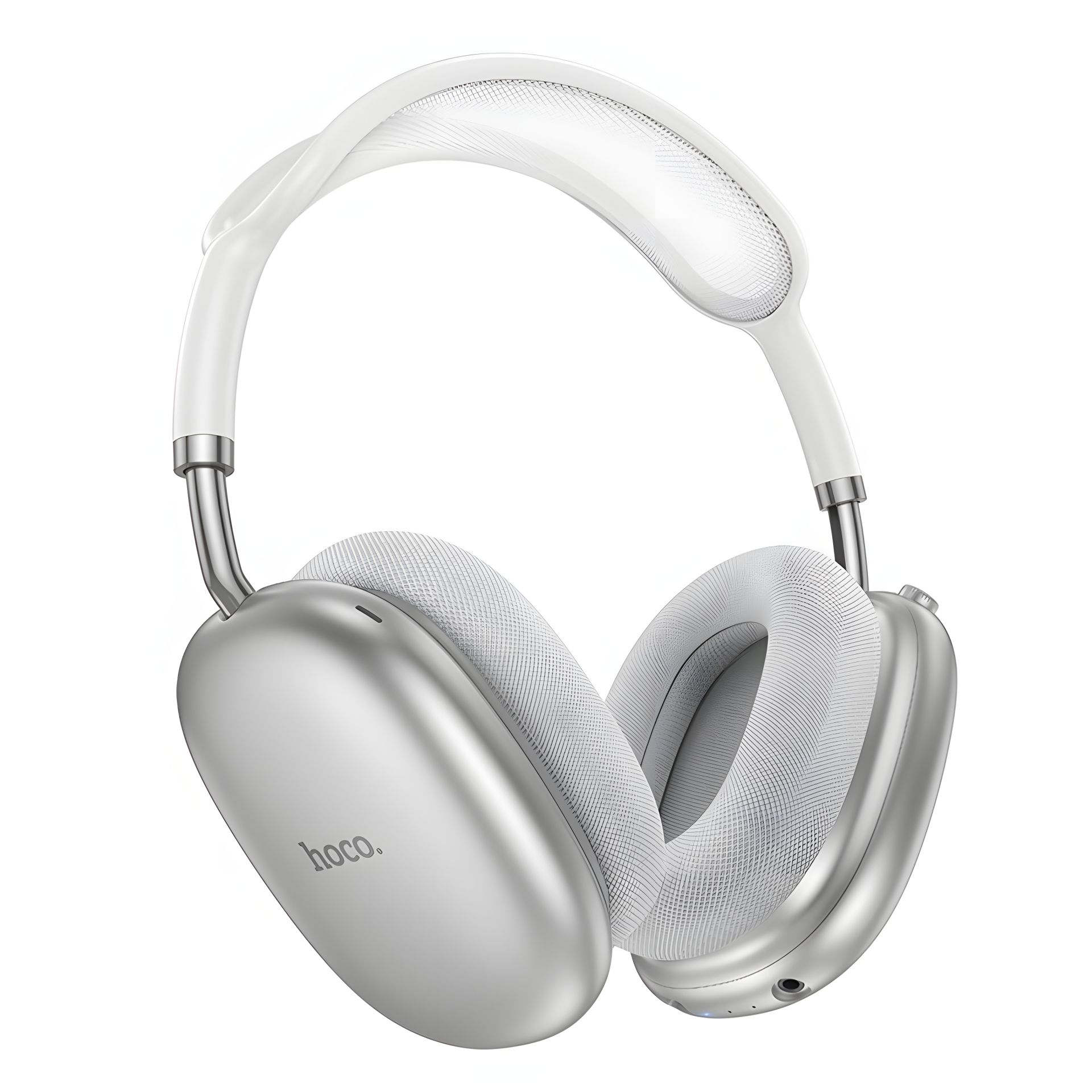 Накладные Беспроводные наушники с ANC Hoco W55 Plus |BT5.4, 65-90h, AUX/TF| silver Накладные Беспроводные наушники с ANC Hoco W55 Plus |BT5.4, 65-90h, AUX/TF| silver