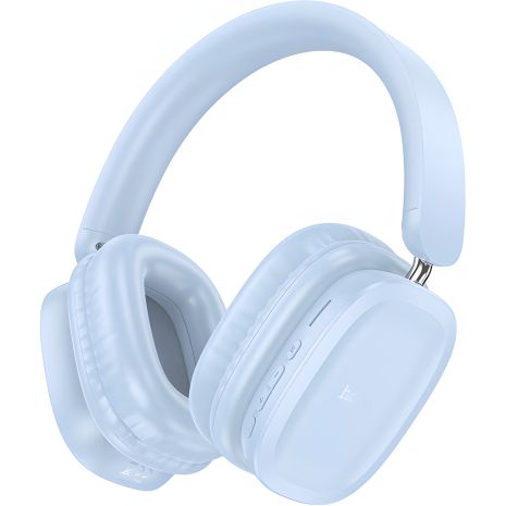 Hoco W51 Накладні Бездротові Навушники, BT5.3, AUX, TF, 400mAh, 46h, Blue