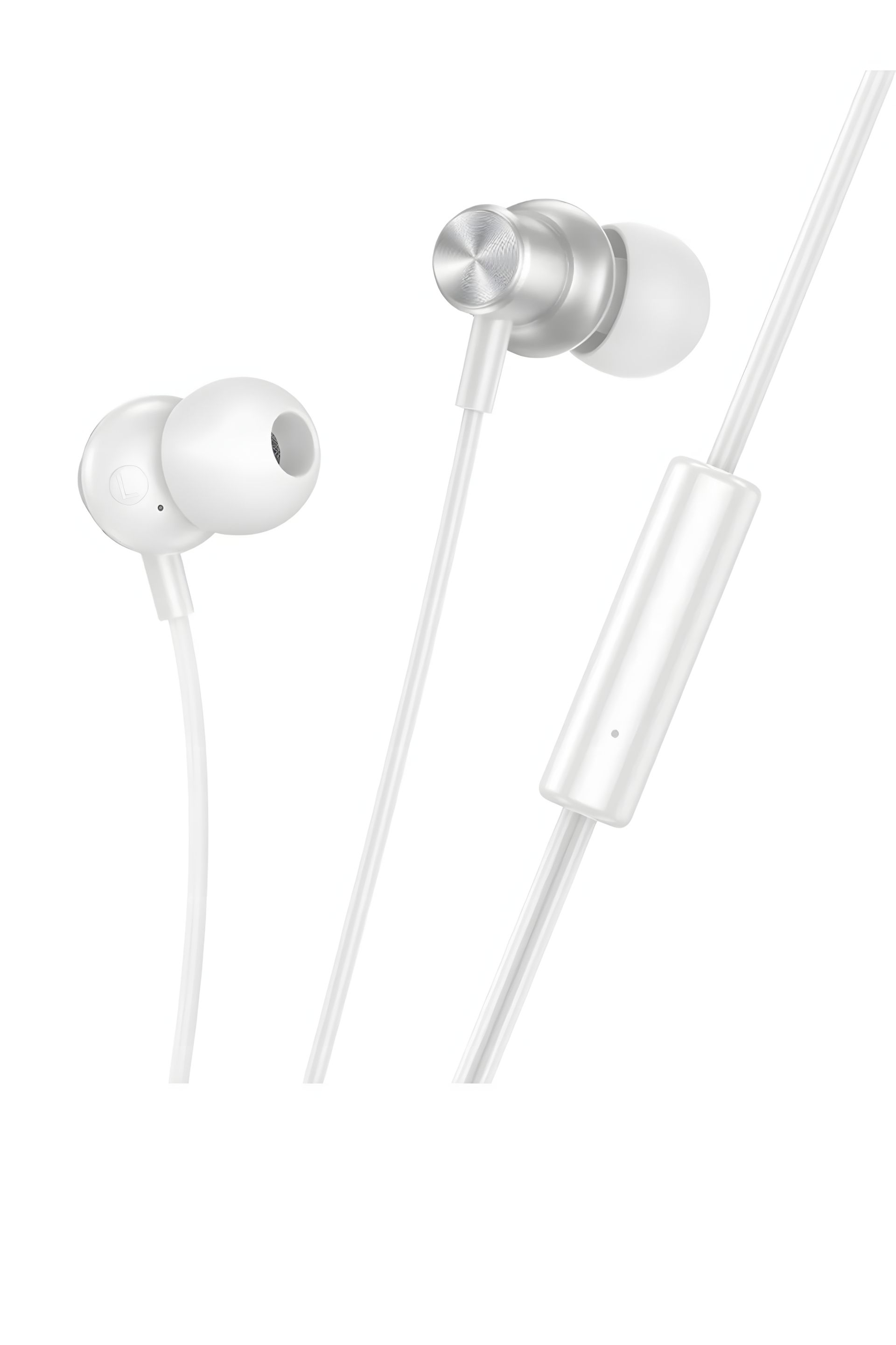 Вакуумные проводные наушники Hoco M110 серебристые с микрофоном Вакуумные проводные наушники Hoco M110 серебристые с микрофоном