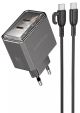 Сетевое Зарядное Устройство Borofone BAS33A 2USB-C PD/QC45W Type-C to Type-C Черный