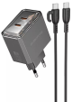 Сетевое Зарядное Устройство Borofone BAS33A 2USB-C PD/QC45W Type-C to Type-C Черный