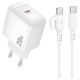 Зарядное Устройство Borofone BAS43A 1USB-C PD/QC 20W+Белый Type-C to Type-C