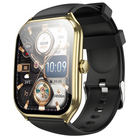 Hoco Y28 смарт годинник Smart sports watch, BT5.2, IP67, 200mAh, 5d, Золотий
