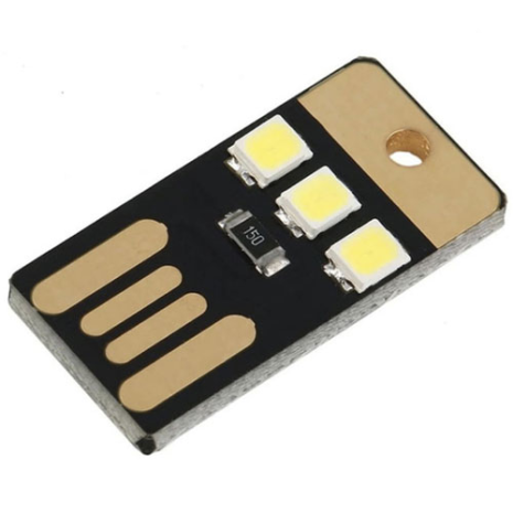 USB міні-світильник 2835SMD 3xLED 0.2W для повербанка, ноутбука