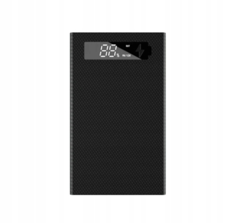 Корпус-кейс DIY CX5 під АКБ 18650x5 для повербанка з PD/QC3.0 2xUSB, Type-C, micro, Lightning, Quick Charge, Black